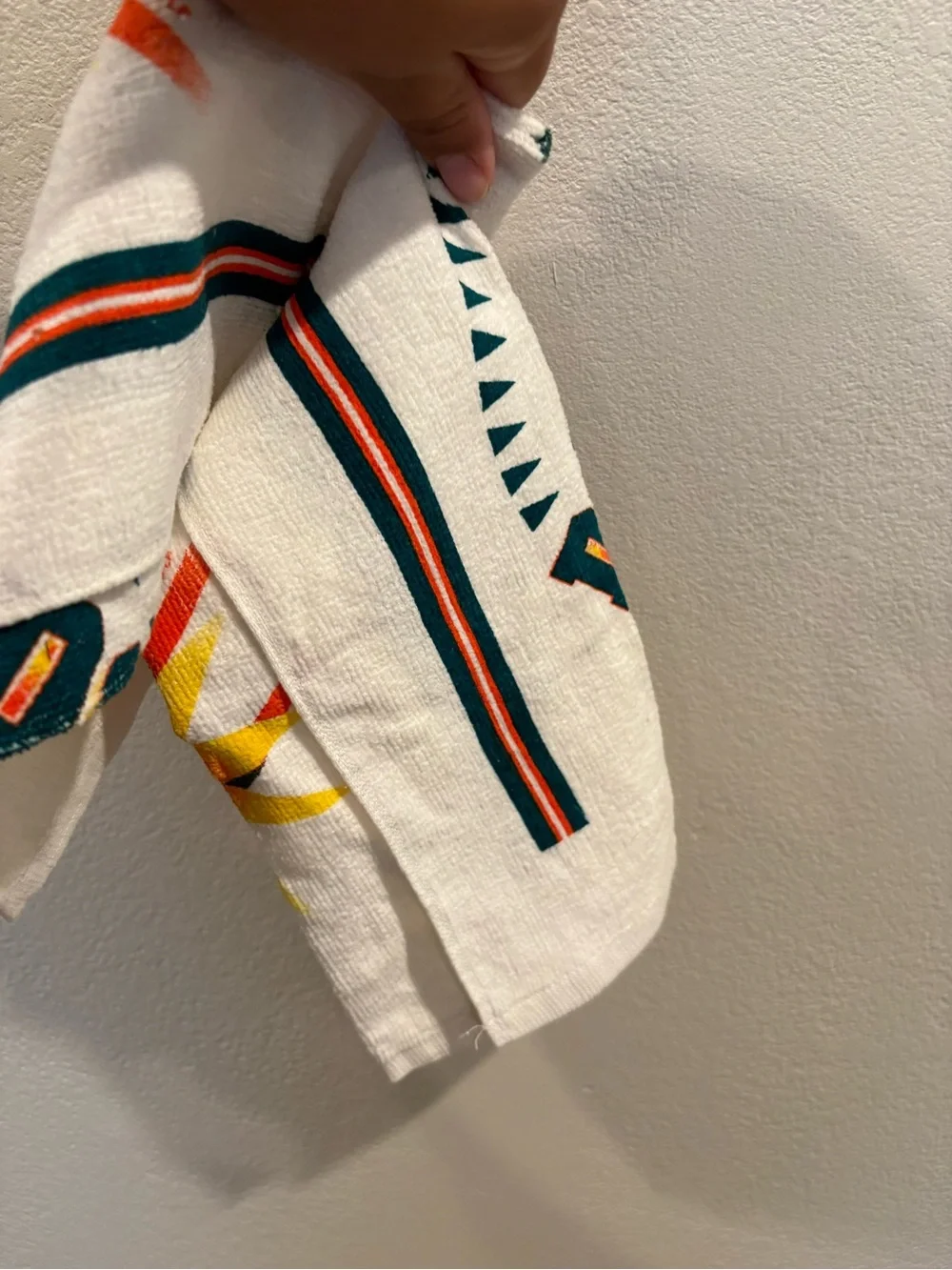 vintage Miami Dolphins NFL 1997 Kitchen Dish Towel New Old Stock